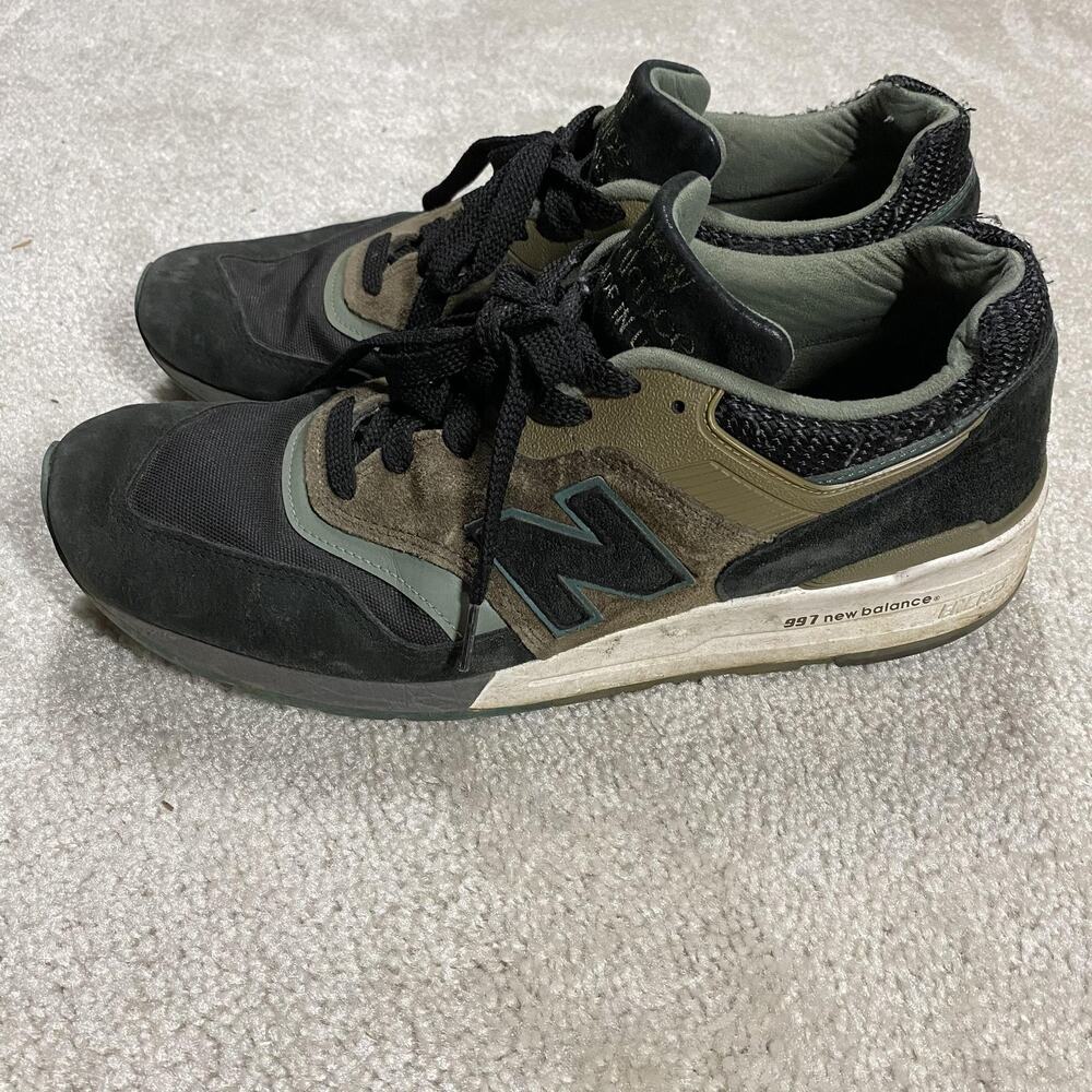 New Balance 997 Shoes‎ Mens 11.5 Black Made USA Running Sneakers Suede Low Top
